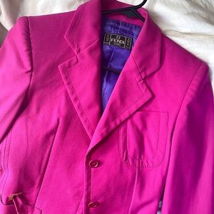 Authentic Pink Vintage Fendi Blazer